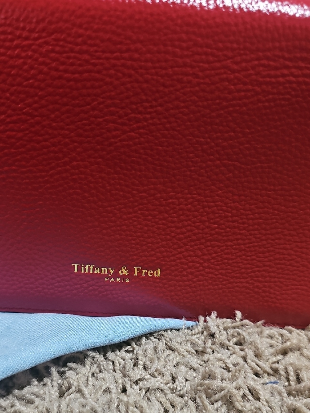 NWT Tiffany & Fred Purse Crystal Dragon Crossbody Shoulder Bag Red Leather - Picture 15 of 16